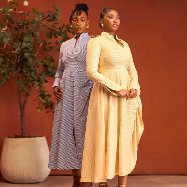 Katherine Dress Striped Tones