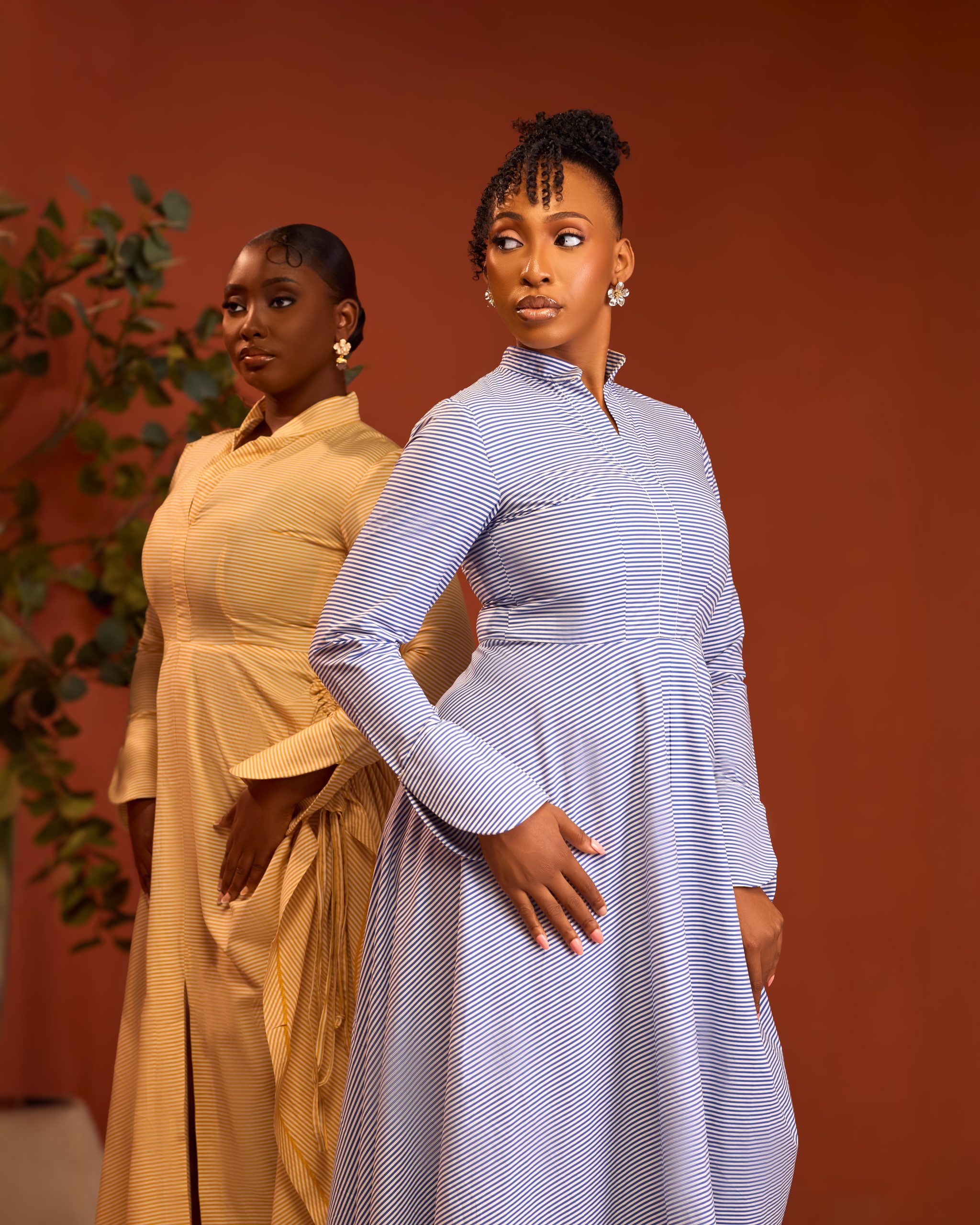 Second image of Katherine Dress Striped Tones