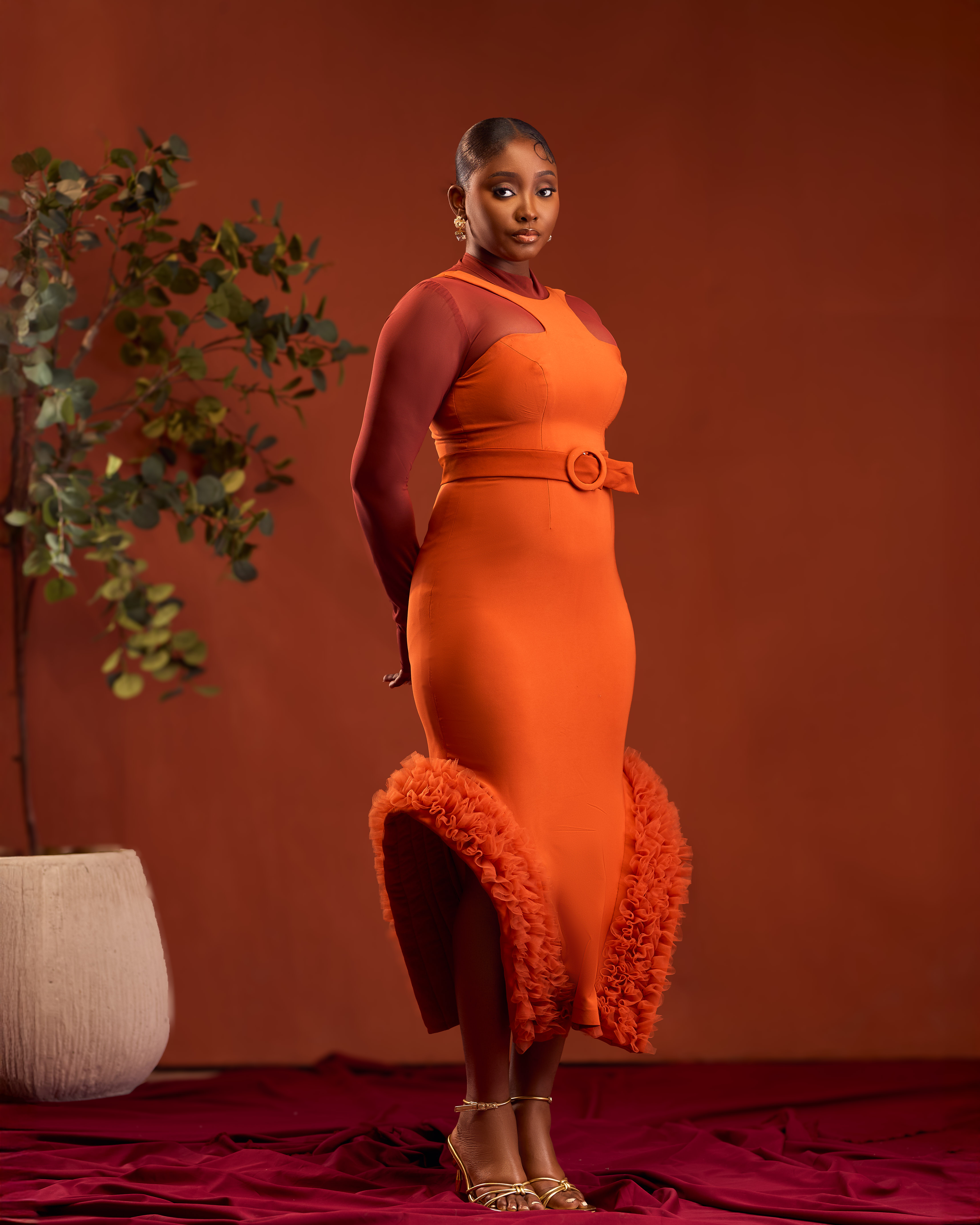 Second image of Kelly Dress - Rust & Rouge Edit